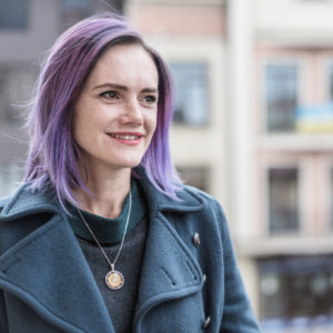 A portrait of Solomiia, a grassroots activist supporting families and children in Ukraine.