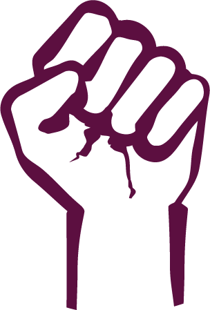 A raised fist icon